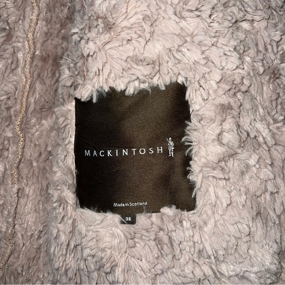 Olive green Mackintosh down jacket with sherpa lining size 36 made in Scotland - Picture 8 of 10